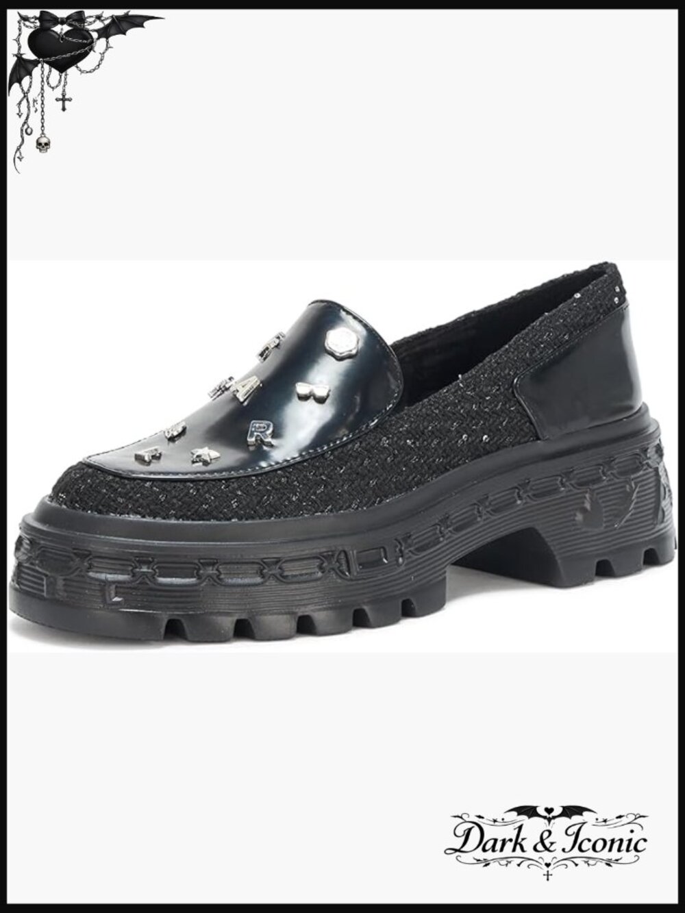 Lylah Lug Sole Platform Loafer with Pins Women's Shoes